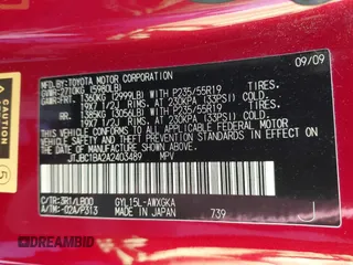 2010 Lexus RX 450h с VIN JTJBC1BA2A2403489, выставлен на аукционе IAAI как лот 42349835 с пробегом 40 163 миль миль и . История ставок и продаж доступна на DreamBid. Изображение 9.