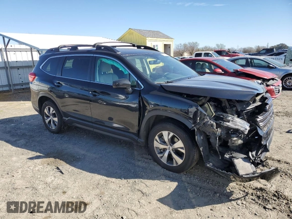 2021 Subaru Ascent Premium with VIN 4S4WMAFDXM3470857, listed as a Copart auction lot 47126815 with 74,584 mi miles and Salvage Title. Bid and sale history available at carsss.com. Image 4.