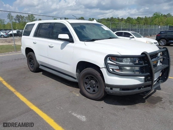 2016 Chevrolet Tahoe Commercial with VIN 1GNLCDEC5GR423300, listed as a IAAI auction lot 41967399 with 147,429 mi miles. Bid and sale history available at carsss.com. Image 1.