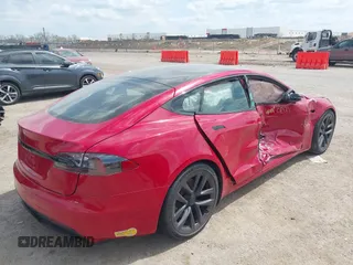 2022 Tesla Model S with VIN 5YJSA1E58NF463643, listed as a IAAI auction lot 41861483 with Not Provided miles and . Bid and sale history available at DreamBid. Image 4.