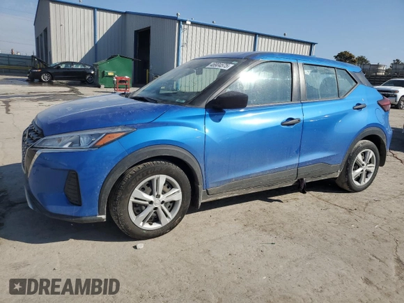 2021 Nissan Kicks S with VIN 3N1CP5BV1ML565674, listed as a Copart auction lot 46904575 with 69,951 mi miles and Salvage Title. Bid and sale history available at carsss.com. Image 1.