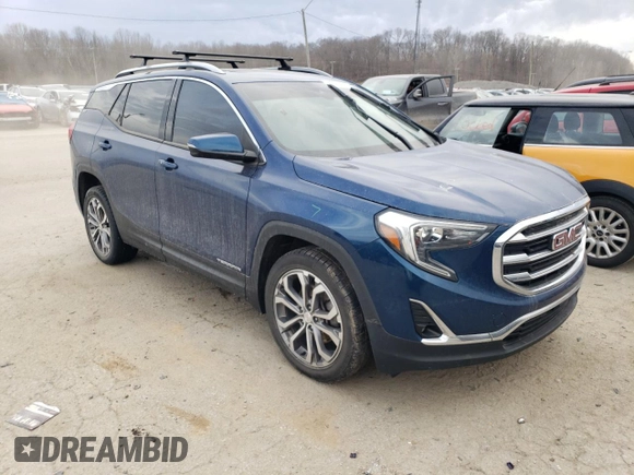 2020 GMC Terrain SLT with VIN 3GKALVEX1LL104944, listed as a Copart auction lot 46855375 with 82,783 mi miles and Salvage title. Bid and sale history available at DreamBid. Image 4.