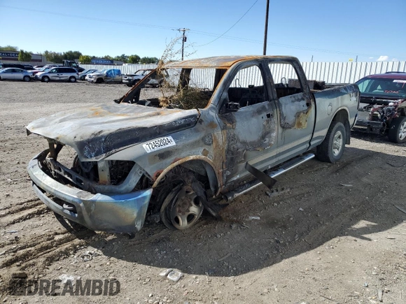 2011 Ram 2500 Big Horn with VIN 3D7UT2CL1BG578770, listed as a Copart auction lot 72452024 with 0 mi miles and Non Repairable. Bid and sale history available at carsss.com. Image 1.