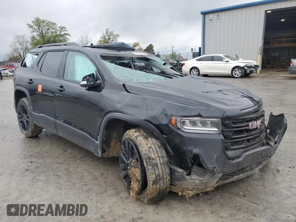 2022 GMC Acadia SLT with VIN 1GKKNUL49NZ103201, listed as a Copart auction lot 50155634 with Not provided miles and Salvage title. Bid and sale history available at DreamBid. Image 4.