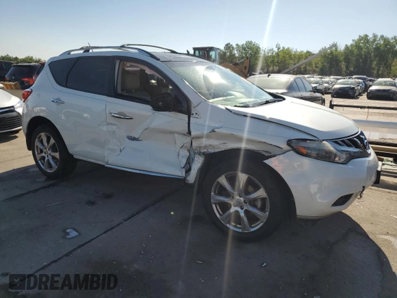 2013 Nissan Murano SV with VIN JN8AZ1MWXDW310047, listed as a Copart auction lot 69768364 with 69,999 mi miles and Salvage Title. Bid and sale history available at carsss.com. Image 4.