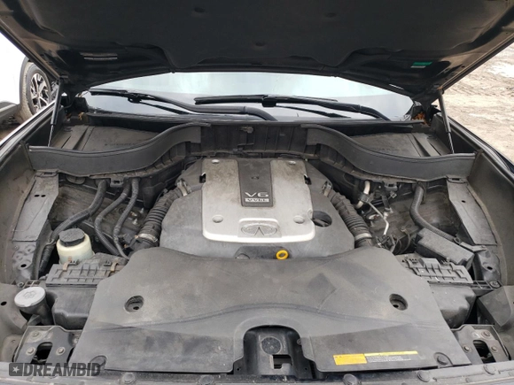 2017 Infiniti QX70 with VIN JN8CS1MU1HM143736, listed as a Copart auction lot 54896834 with 126,983 mi miles and Salvage Title. Bid and sale history available at carsss.com. Image 12.
