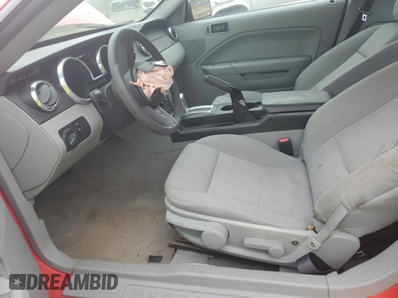 2005 Ford Mustang Deluxe with VIN 1ZVFT80N855115559, listed as a Copart auction lot 52287755 with 0 mi miles and Salvage Title. Bid and sale history available at carsss.com. Image 7.