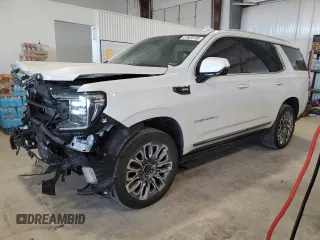 2023 GMC Yukon Denali Ultimate with VIN 1GKS2EKL9PR284472, listed as a Copart auction lot 87626195 with 29,051 mi miles and Salvage Title. Bid and sale history available at carsss.com. Image 1.