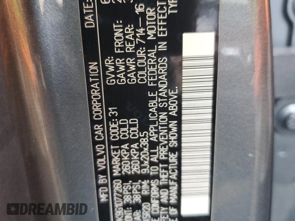 2016 Volvo XC90 T6 Momentum with VIN YV4A22PK9G1077260, listed as a Copart auction lot 42631245 with 157,262 mi miles and Salvage Title. Bid and sale history available at carsss.com. Image 16.