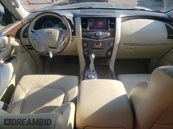 2015 Infiniti QX80 with VIN JN8AZ2NCXF9370986, listed as a Copart auction lot 69823484 with 172,144 mi miles and Salvage Title. Bid and sale history available at carsss.com. Image 8.