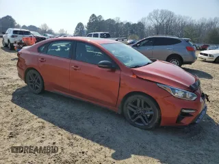 2021 Kia Forte GT-Line with VIN 3KPF34AD8ME423447, listed as a Copart auction lot 48886185 with 56,690 mi miles and Salvage Title. Bid and sale history available at carsss.com. Image 4.