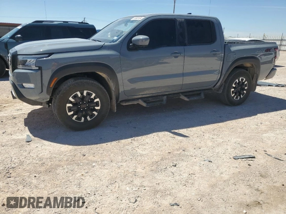 2024 Nissan Frontier PRO-4X with VIN 1N6ED1EK9RN600720, listed as a Copart auction lot 67608184 with 23,662 mi miles and Salvage Title. Bid and sale history available at carsss.com. Image 1.
