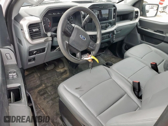 2022 Ford F-150 XL with VIN 1FTMF1C56NKD24644, listed as a Copart auction lot 63307315 with 64,704 mi miles and Salvage title. Bid and sale history available at DreamBid. Image 8.