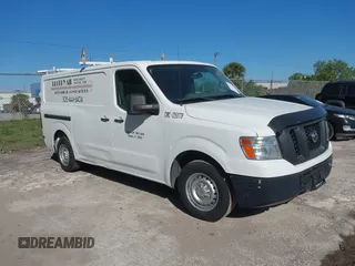 2014 Nissan NV S with VIN 1N6BF0KM4EN100049, listed as a IAAI auction lot 41779361 with 111,181 mi miles. Bid and sale history available at carsss.com. Image 1.