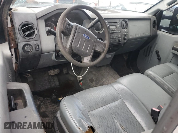 2011 Ford F-250 XL with VIN 1FT7X2A64BEC80083, listed as a Copart auction lot 54929895 with 92,134 mi miles and Salvage title. Bid and sale history available at DreamBid. Image 8.