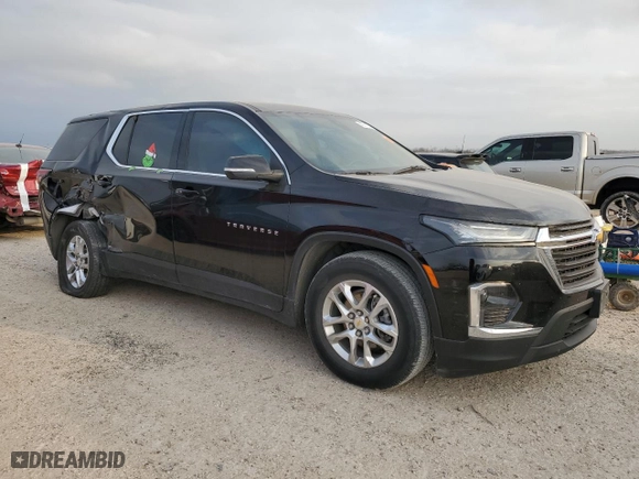 2023 Chevrolet Traverse LS with VIN 1GNERFKW0PJ229855, listed as a Copart auction lot 45741275 with 69,846 mi miles and Salvage Title. Bid and sale history available at carsss.com. Image 4.
