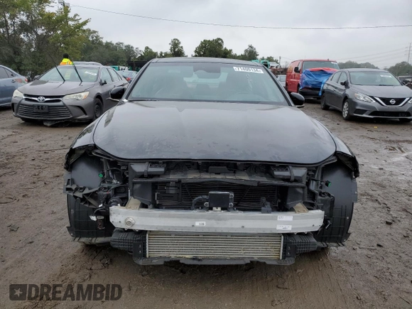 2023 Genesis G70 3.3T with VIN KMTG54TEXPU110976, listed as a Copart auction lot 71400134 with 22,958 mi miles and Salvage Title. Bid and sale history available at carsss.com. Image 5.