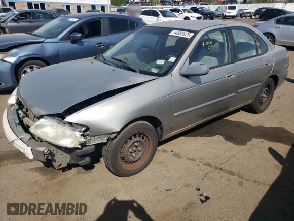 2002 Nissan Sentra GXE z VIN 3N1CB51D72L597758, wystawiony jako Copart lot #60155975 z przebiegiem 95 922 mil mil oraz Nie do naprawy • Non repairable. Historia ofert i sprzedaży dostępna na DreamBid. Obrazek 1.