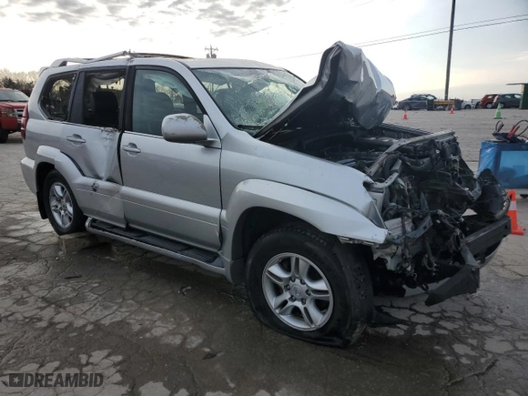 2006 Lexus GX 470 with VIN JTJBT20X560108788, listed as a Copart auction lot 45952395 with 0 mi miles and Salvage Title. Bid and sale history available at carsss.com. Image 4.