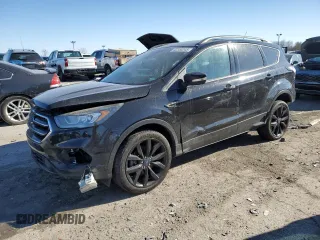 2017 Ford Escape Titanium with VIN 1FMCU9JD0HUC74354, listed as a Copart auction lot 42356345 with 184,816 mi miles and Salvage Title. Bid and sale history available at carsss.com. Image 1.