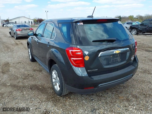 2017 Chevrolet Equinox LS with VIN 2GNALBEK8H1598749, listed as a IAAI auction lot 42014792 with 87,529 mi miles. Bid and sale history available at carsss.com. Image 3.