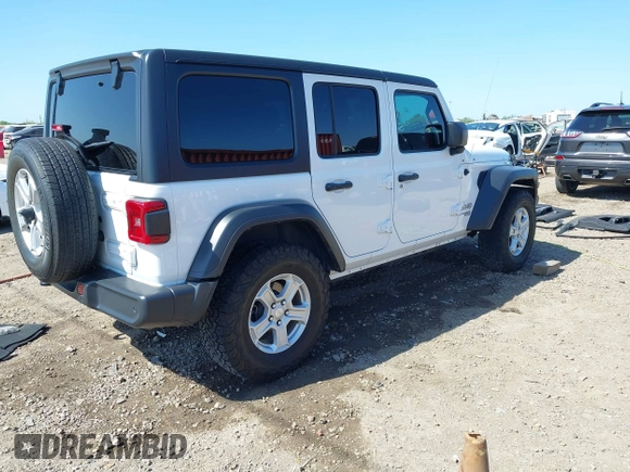 2021 Jeep Wrangler Unlimited Willys with VIN 1C4HJXDN7MW535893, listed as a IAAI auction lot 41984525 with 61,945 mi miles and . Bid and sale history available at DreamBid. Image 4.