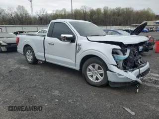 2022 Ford F-150 XL with VIN 1FTMF1C57NKE48891, listed as a Copart auction lot 51837445 with 17,285 mi miles and Salvage title. Bid and sale history available at DreamBid. Image 4.