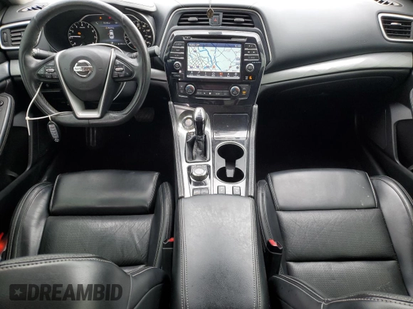 2017 Nissan Maxima Platinum with VIN 1N4AA6AP3HC392701, listed as a Copart auction lot 55589355 with 121,458 mi miles and Salvage title. Bid and sale history available at DreamBid. Image 8.