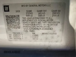 2019 Chevrolet Colorado 4WD Z71 z VIN 1GCGTDEN2K1146043, wystawiony jako IAAI lot #41712002 z przebiegiem 84 034 mil mil oraz . Historia ofert i sprzedaży dostępna na DreamBid. Obrazek 9.