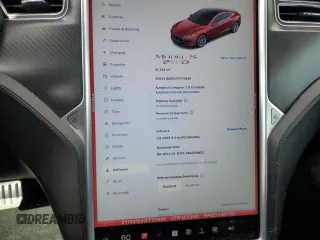 2015 Tesla Model S 85D with VIN 5YJSA1E47FF113946, listed as a Copart auction lot 52755675 with 81,344 mi miles and Salvage Title. Bid and sale history available at carsss.com. Image 9.