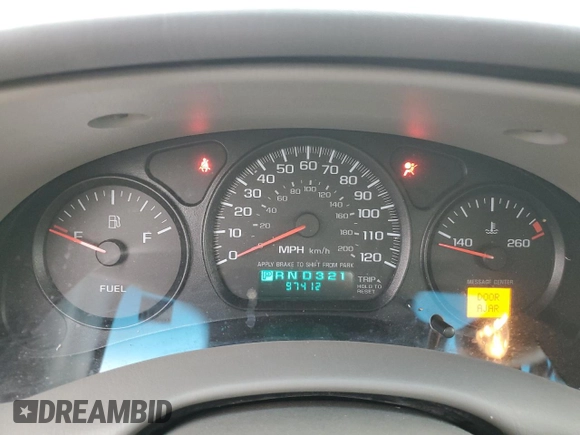 2002 Chevrolet Impala with VIN 2G1WF55E529220651, listed as a Copart auction lot 51054745 with 97,412 mi miles and Salvage title. Bid and sale history available at DreamBid. Image 9.