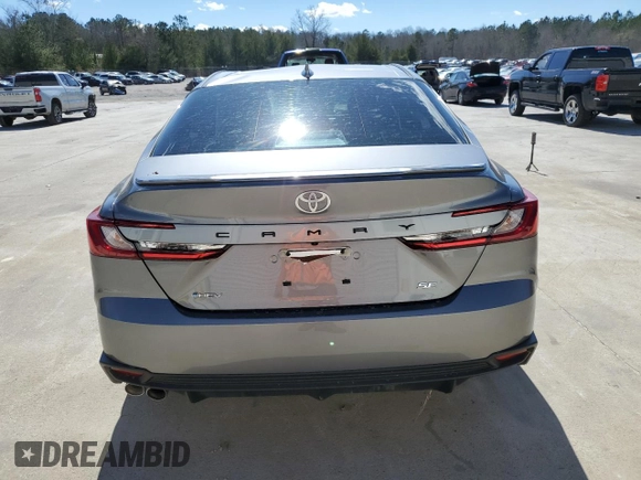 2025 Toyota Camry LE with VIN 4T1DAACK0SU580682, listed as a Copart auction lot 47941475 with 1,438 mi miles and Salvage Title. Bid and sale history available at carsss.com. Image 6.