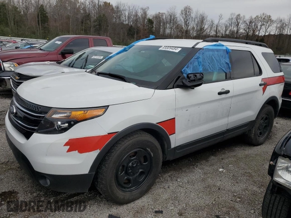 2013 Ford Utility Police Interceptor with VIN 1FM5K8AR0DGA42379, listed as a Copart auction lot 65809484 with 56,955 mi miles and Salvage Title. Bid and sale history available at carsss.com. Image 1.