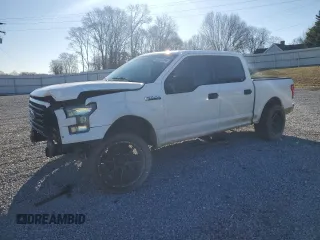 2016 Ford F-150 XL with VIN 1FTEW1CF4GFB28274, listed as a Copart auction lot 86977004 with 202,243 mi miles and Salvage Title. Bid and sale history available at carsss.com. Image 1.