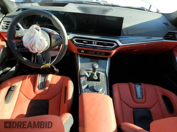 2023 BMW M3 with VIN WBS53AY08PFP08696, listed as a Copart auction lot 50433723 with 2,855 mi miles and Non repairable. Bid and sale history available at DreamBid. Image 8.