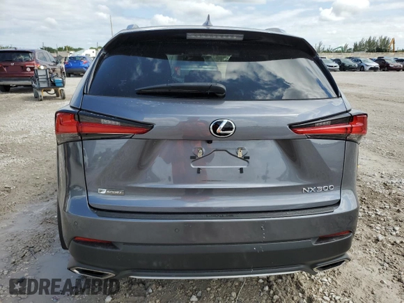 2021 Lexus NX 300 F Sport with VIN JTJSARBZ3M2200206, listed as a Copart auction lot 52511245 with 34,266 mi miles and Non repairable. Bid and sale history available at DreamBid. Image 6.
