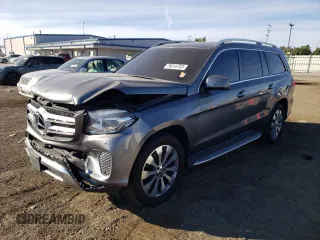 2018 Mercedes-Benz GLS with VIN 4JGDF6EE6JB170288, listed as a Copart auction lot 76016703 with 66,005 mi miles. Bid and sale history available at carsss.com. Image 1.