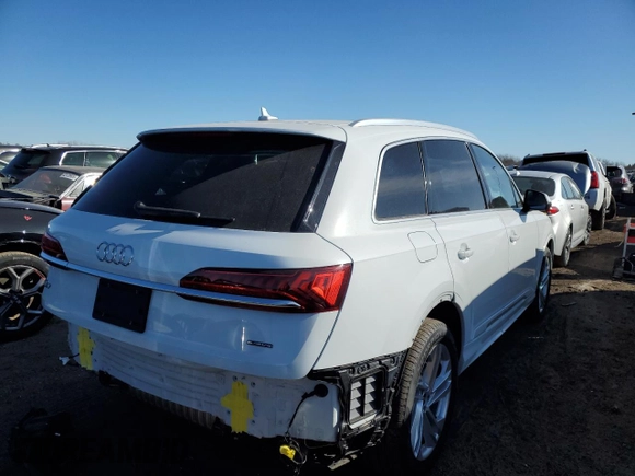 2023 Audi Q7 Premium with VIN WA1AXBF78PD015066, listed as a Copart auction lot 44207735 with 6,432 mi miles and Salvage title. Bid and sale history available at DreamBid. Image 3.
