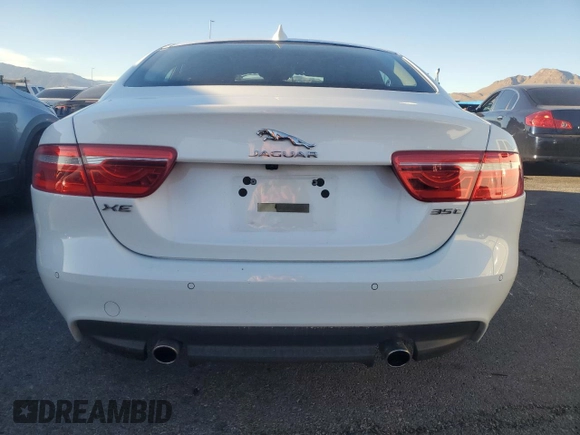 2017 Jaguar XE 35t Premium with VIN SAJAD4BV1HA953977, listed as a Copart auction lot 45923735 with 17,097 mi miles and Salvage Title. Bid and sale history available at DreamBid. Image 6.