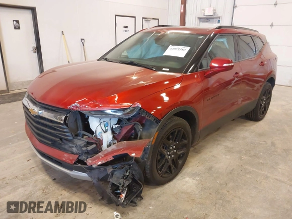 2021 Chevrolet Blazer LT z VIN 3GNKBJRS2MS520283, wystawiony jako IAAI lot #42059583 z przebiegiem 81 284 mil mil oraz . Historia ofert i sprzedaży dostępna na DreamBid. Obrazek 6.