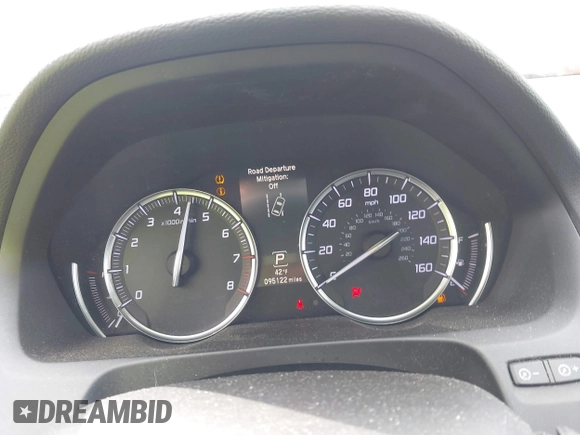2020 Acura TLX with VIN 19UUB1F30LA001670, listed as a IAAI auction lot 41638804 with 95,122 mi miles. Bid and sale history available at carsss.com. Image 15.
