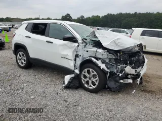 2025 Jeep Compass Sport with VIN 3C4NJDAN6ST505776, listed as a Copart auction lot 57025185 with 9,180 mi miles and Salvage title. Bid and sale history available at DreamBid. Image 4.