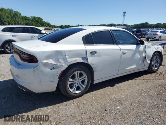 2020 Dodge Charger SXT with VIN 2C3CDXBG4LH108145, listed as a Copart auction lot 58730545 with 93,557 mi miles and Salvage title. Bid and sale history available at DreamBid. Image 3.