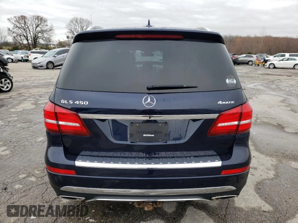 2019 Mercedes-Benz GLS with VIN 4JGDF6EE9KB225608, listed as a Copart auction lot 70977092 with 0 mi miles. Bid and sale history available at carsss.com. Image 6.