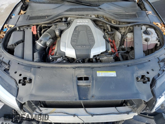 2017 Audi A8 L with VIN WAU44AFD1HN012059, listed as a Copart auction lot 80479364 with 126,890 mi miles and Salvage Title. Bid and sale history available at carsss.com. Image 12.
