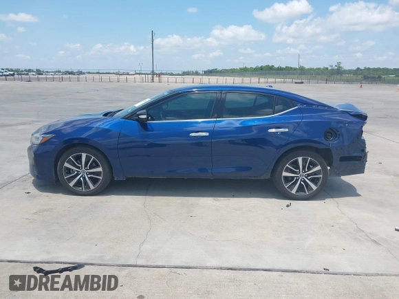 2021 Nissan Maxima SV with VIN 1N4AA6CV2MC511005, listed as a IAAI auction lot 42386750 with 53,789 mi miles and . Bid and sale history available at DreamBid. Image 14.