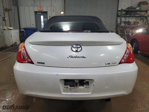 2005 Toyota Camry Solara SE with VIN 4T1FA38P55U048695, listed as a Copart auction lot 43823105 with 158,909 mi miles and Salvage Title. Bid and sale history available at carsss.com. Image 6.