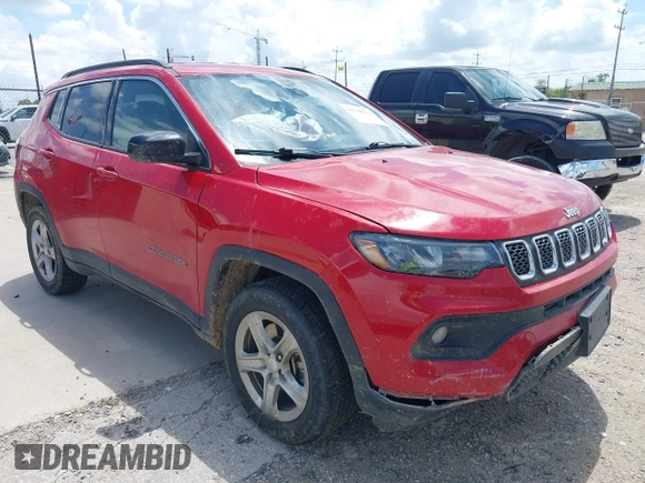 2024 Jeep Compass Latitude с VIN 3C4NJDBN4RT604668, выставлен на аукционе IAAI как лот 42708921 с пробегом 40 072 миль миль и . История ставок и продаж доступна на DreamBid. Изображение 1.