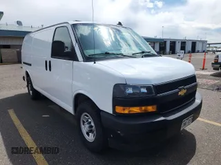 2021 Chevrolet Express Cargo with VIN 1GCWGAFP2M1303233, listed as a IAAI auction lot 42731173 with 57,034 mi miles and . Bid and sale history available at DreamBid. Image 12.