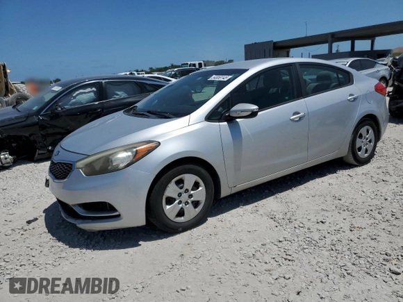 2015 Kia Forte LX with VIN KNAFX4A69F5343124, listed as a Copart auction lot 54858145 with 130,488 mi miles and Salvage Title. Bid and sale history available at carsss.com. Image 1.